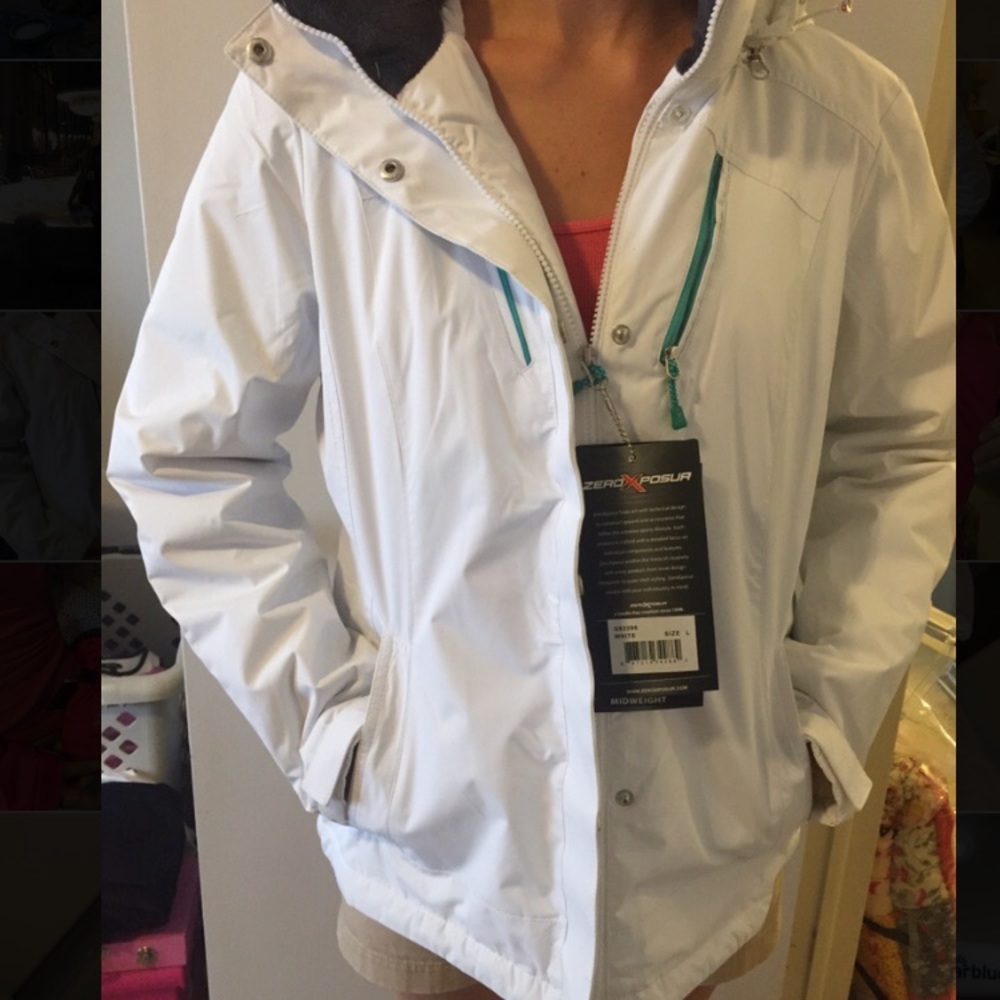Cozy white winter coat